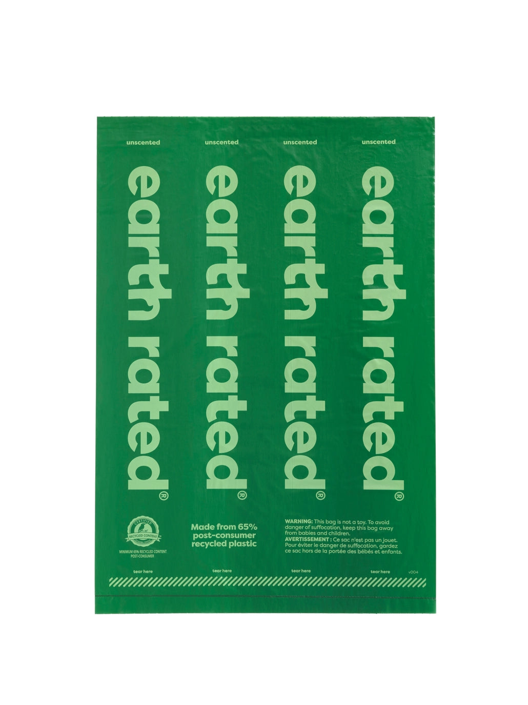 Earth Rated Unscented Poop Bags 120ct - 8 Refill Rolls - Case of 12