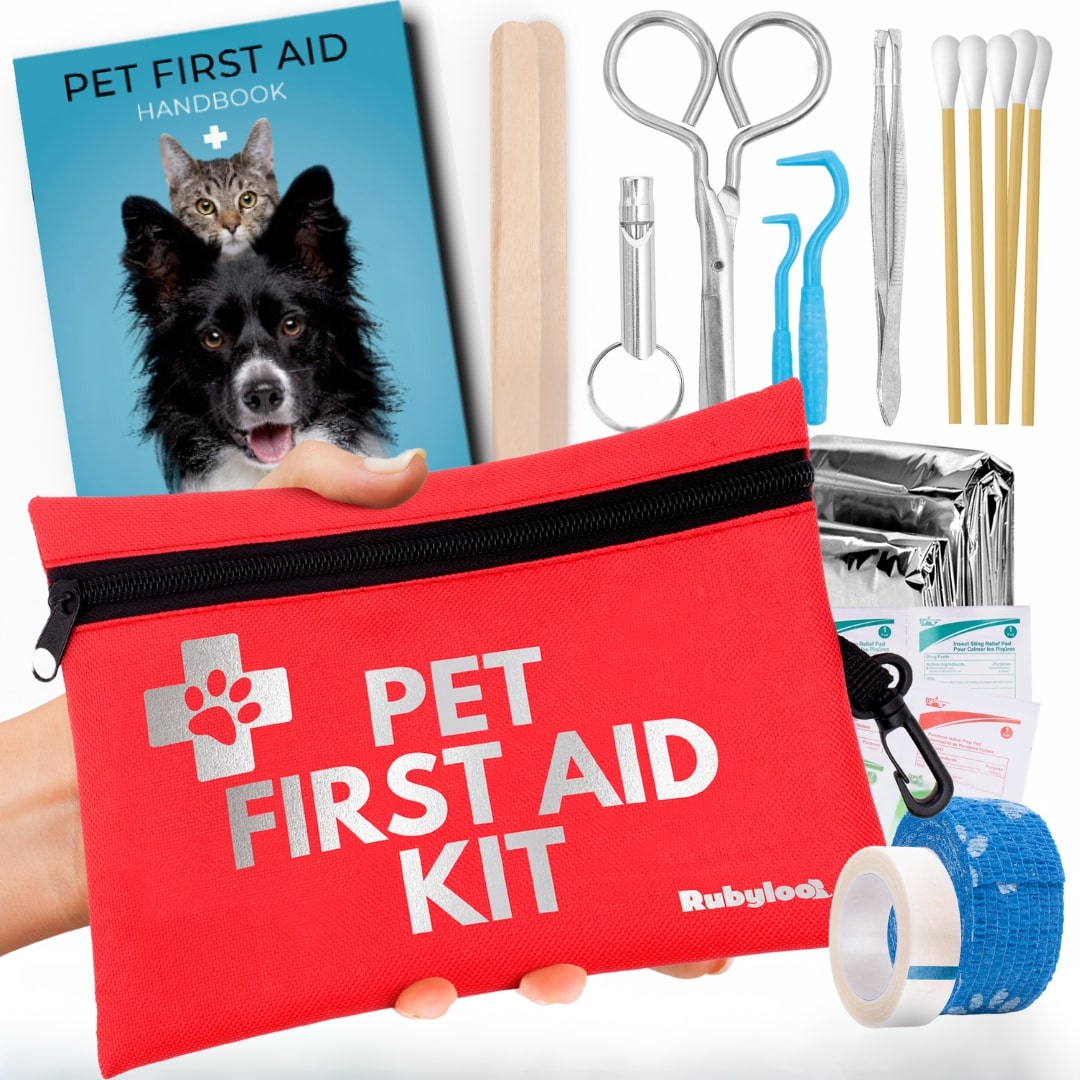 Pet First Aid Kit for Dogs & Cats – Compact Emergency Kit for Travel & Home